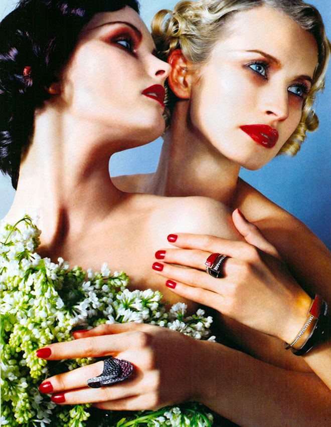 03-2002-014-VogueGioiello-Women-Red-Lips-Enamel-Rings-Jewelry-Trend