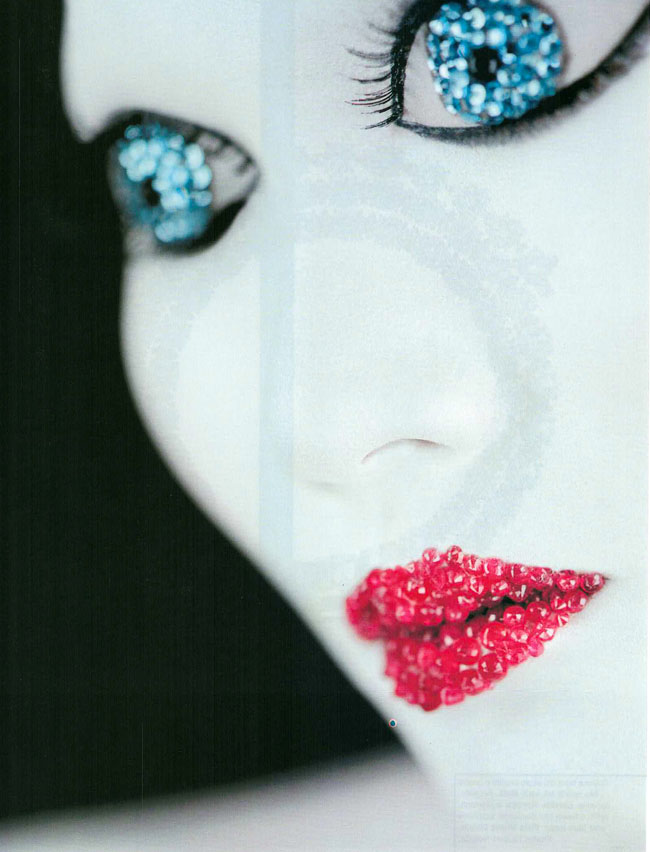 11-2001-006-VogueGioiello-Jewelry-StoneAge-WomanSwarovski-Crystal-Blue-Eyes-Red-Lips