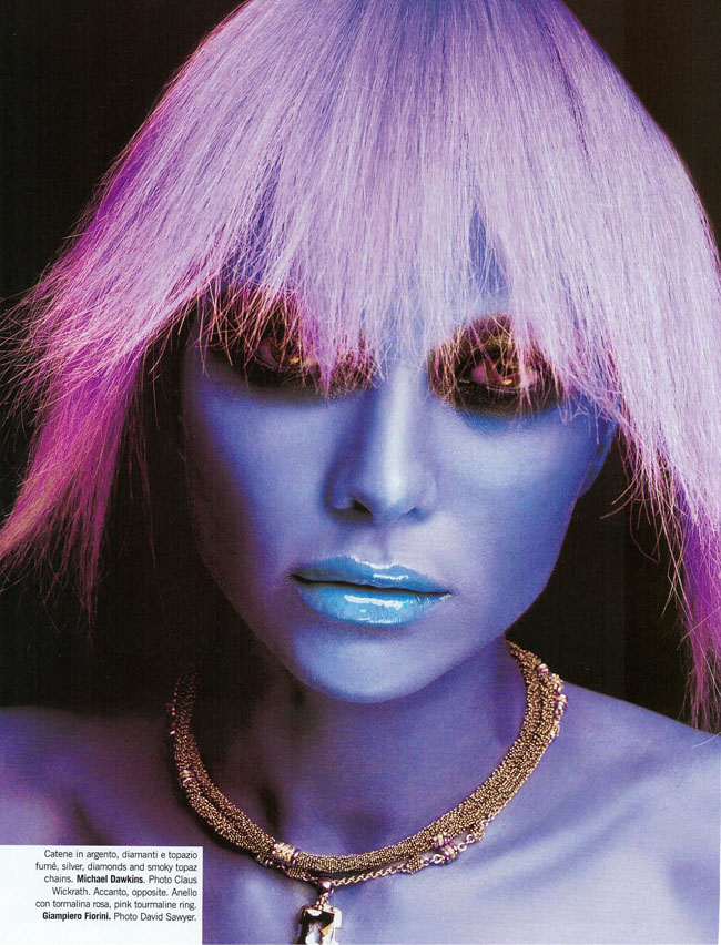 11-2001-008-VogueGioiello-Jewelry-Woman-Pink-Hair-Gold-Mesh-Choker